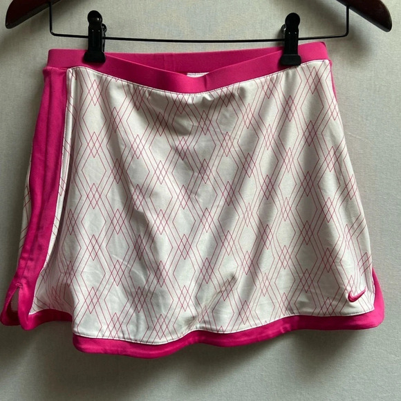 Nike Dri fit pink white skirt Sz M - Picture 2 of 8